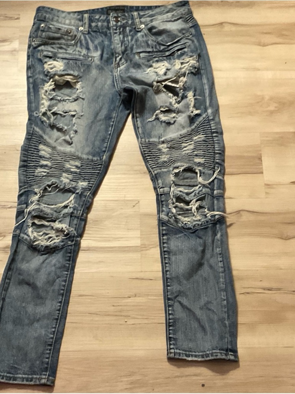 Rue21 Distressed Light Blue Skinny Jeans